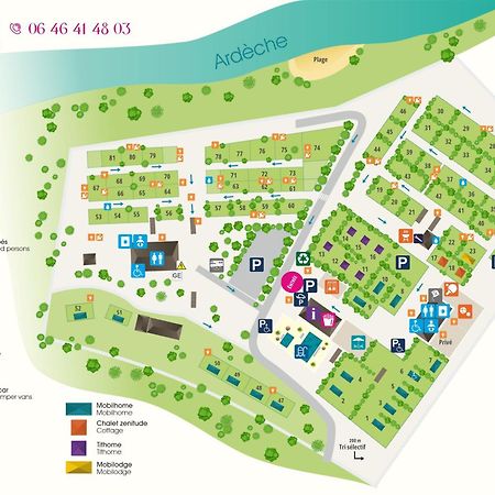 Camping Le Coin Charmant Chauzon Bagian luar foto