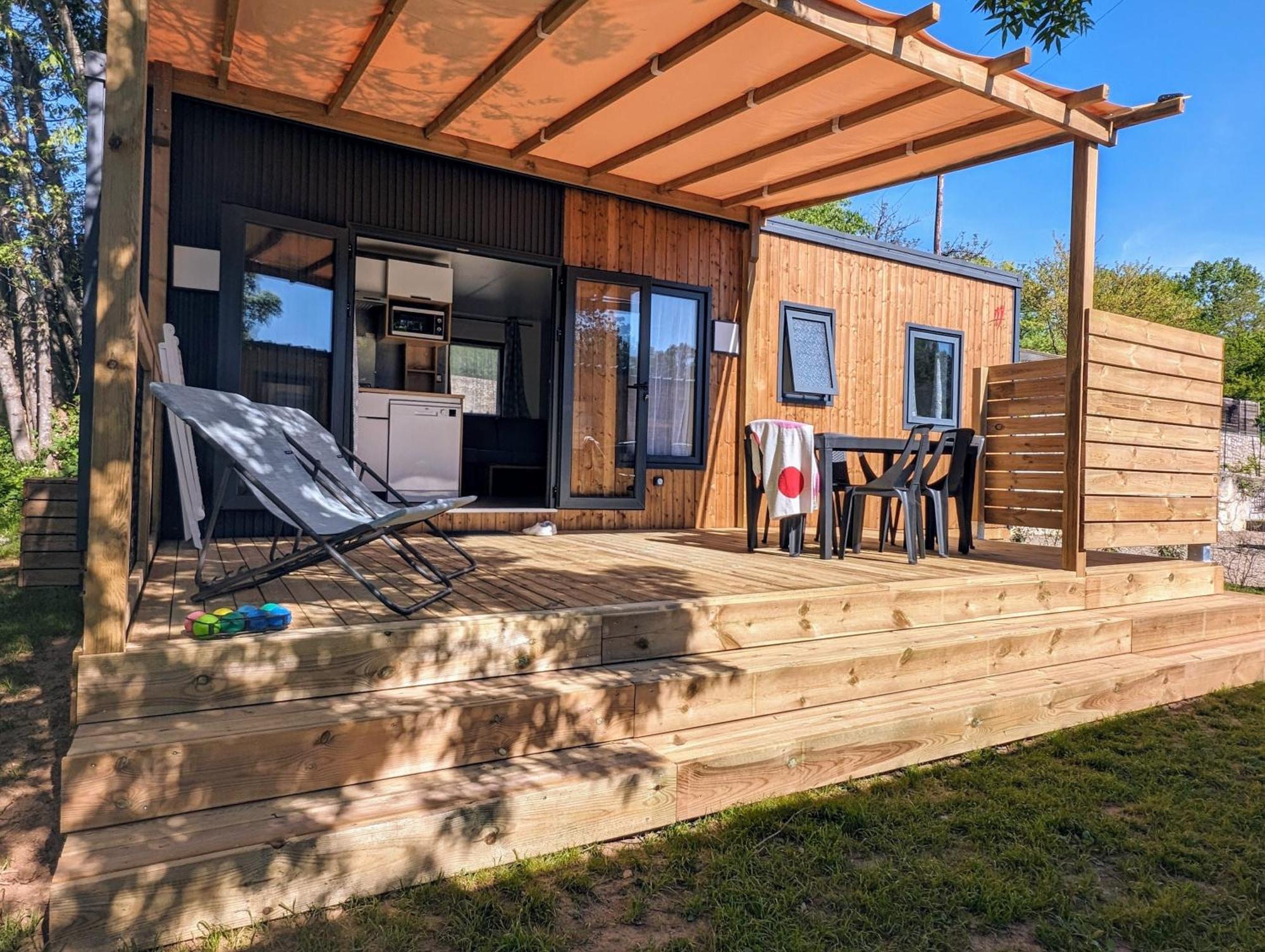 Camping Le Coin Charmant Chauzon Bagian luar foto