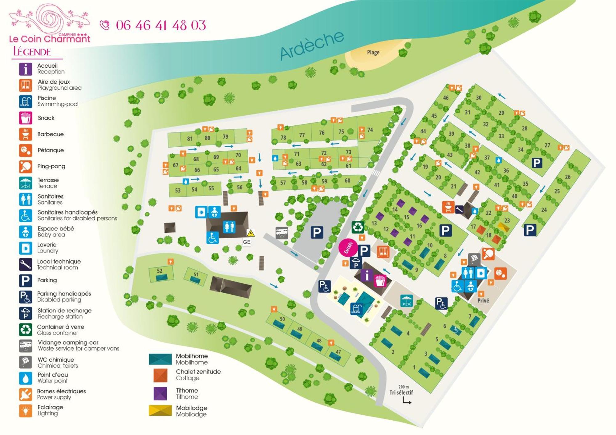 Camping Le Coin Charmant Chauzon Bagian luar foto